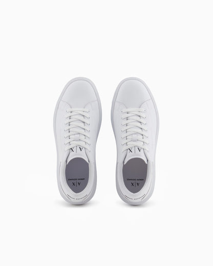 Sneakers in split leather