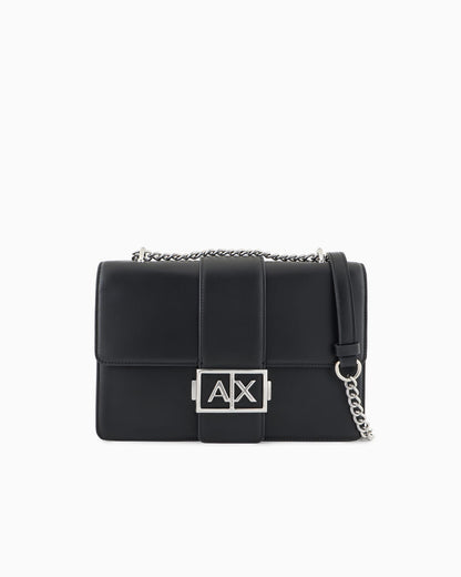 Smooth faux leather crossbody woman