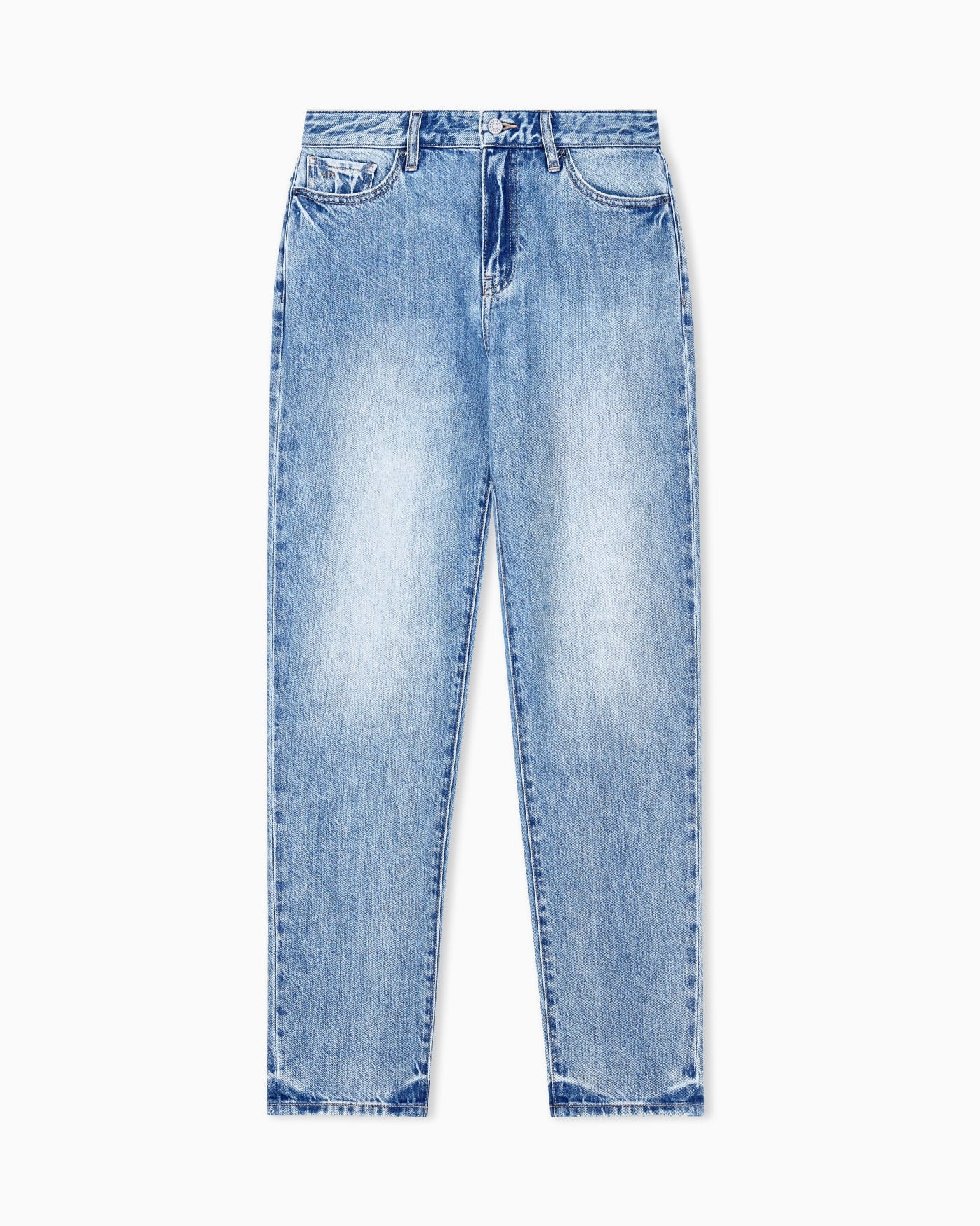 oversized fit 5 pockets denim pant rigid cotton