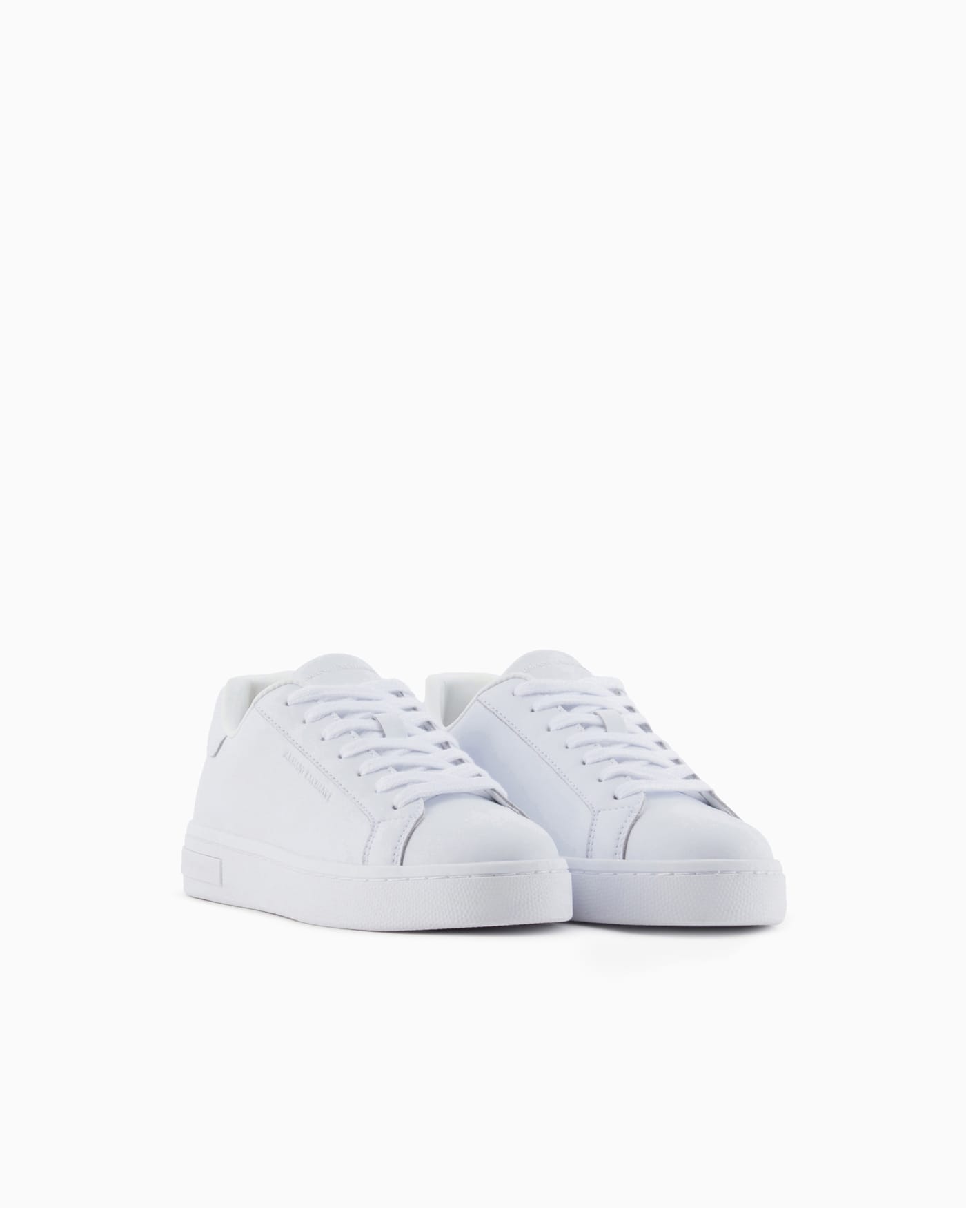 High-top sneaker smooth leather woman