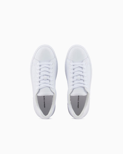 High-top sneaker smooth leather woman