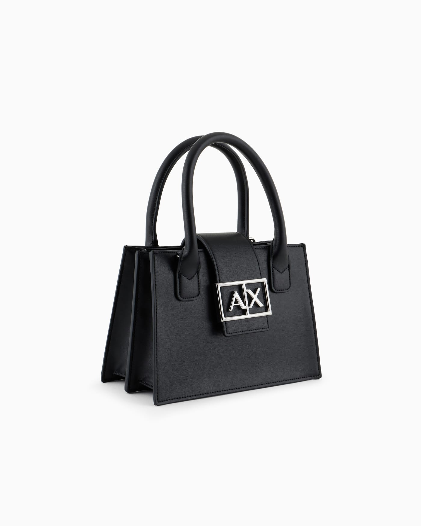 Mesh top structured handbag for woman