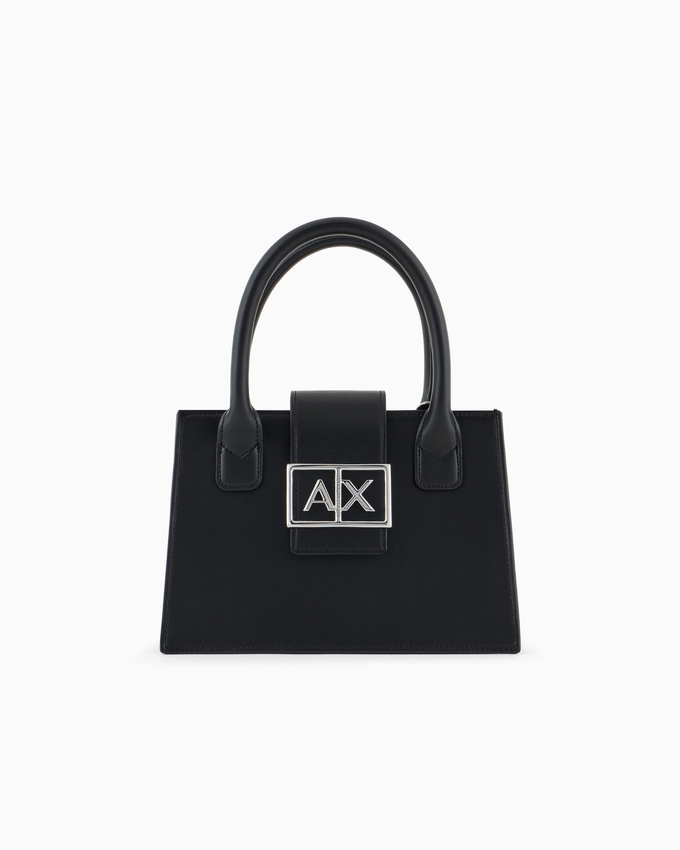 Mesh top structured handbag for woman