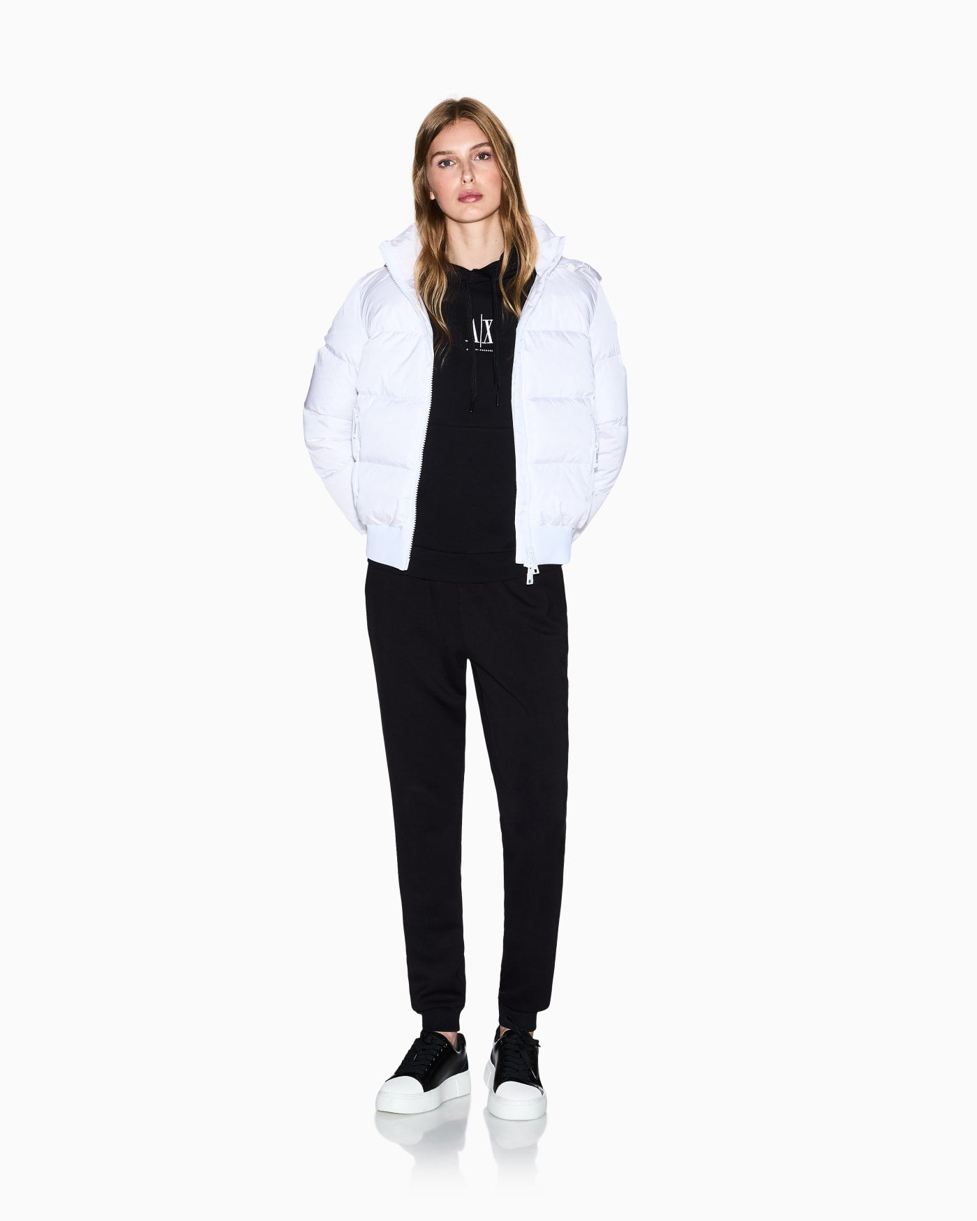 sweatshirt in jersey bonded stretch cotton
