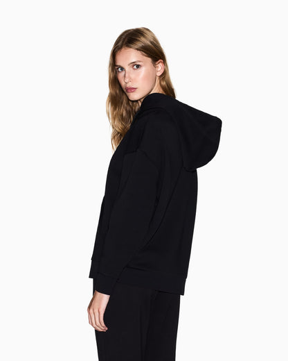 sweatshirt in jersey bonded stretch cotton