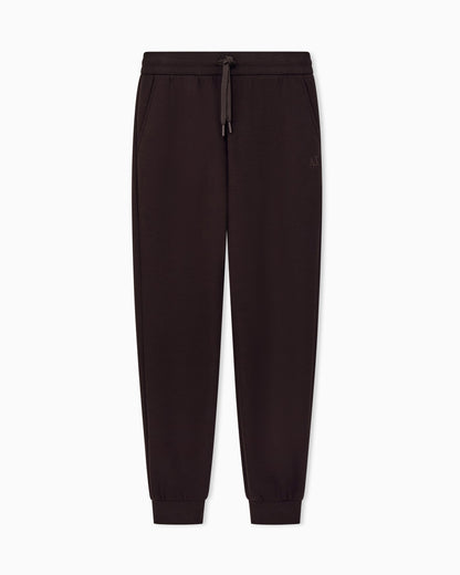 regular fit trousers jersey bonded stretch cotton