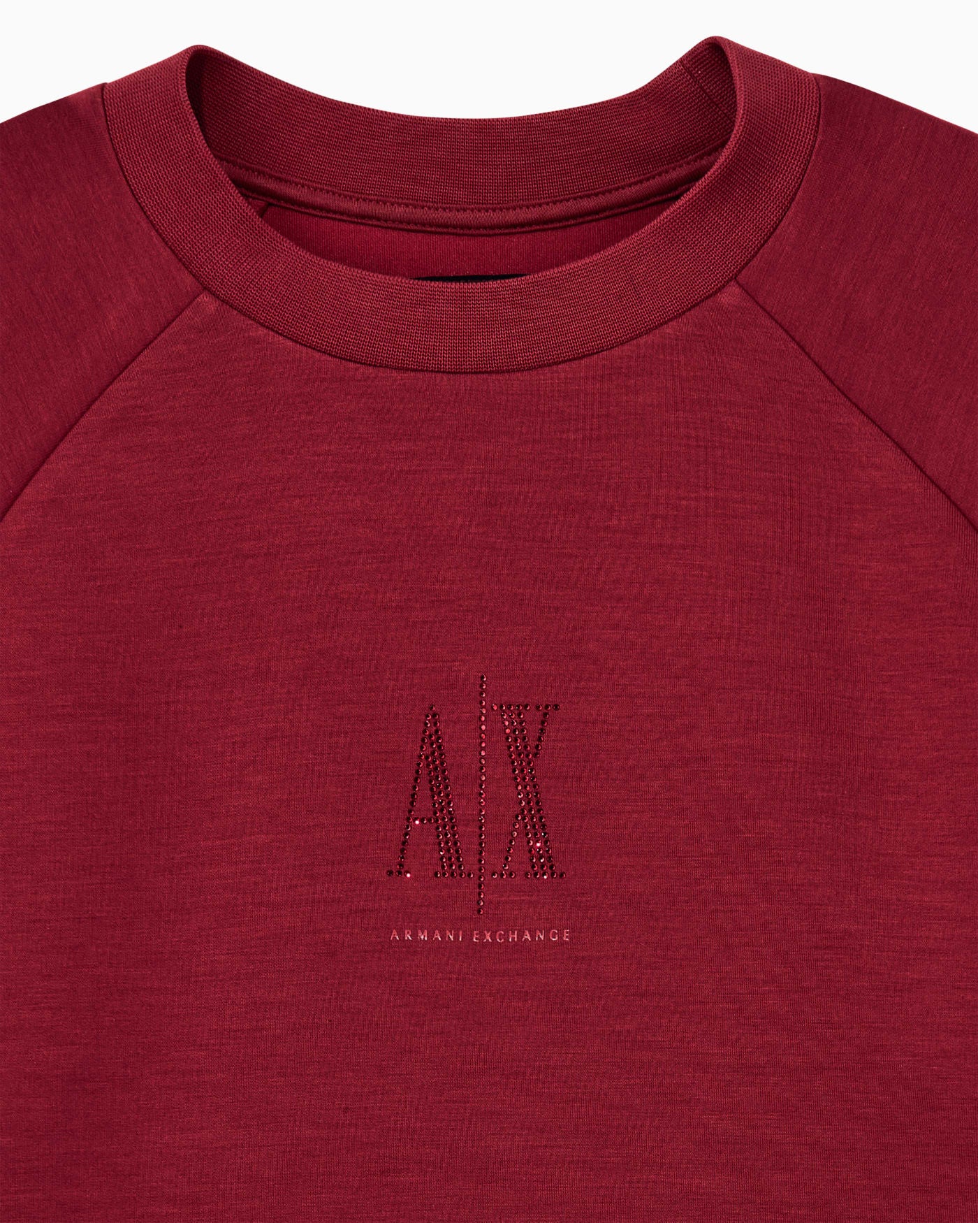 Crew neck sweatshirt in viscose with embossed logo Icon