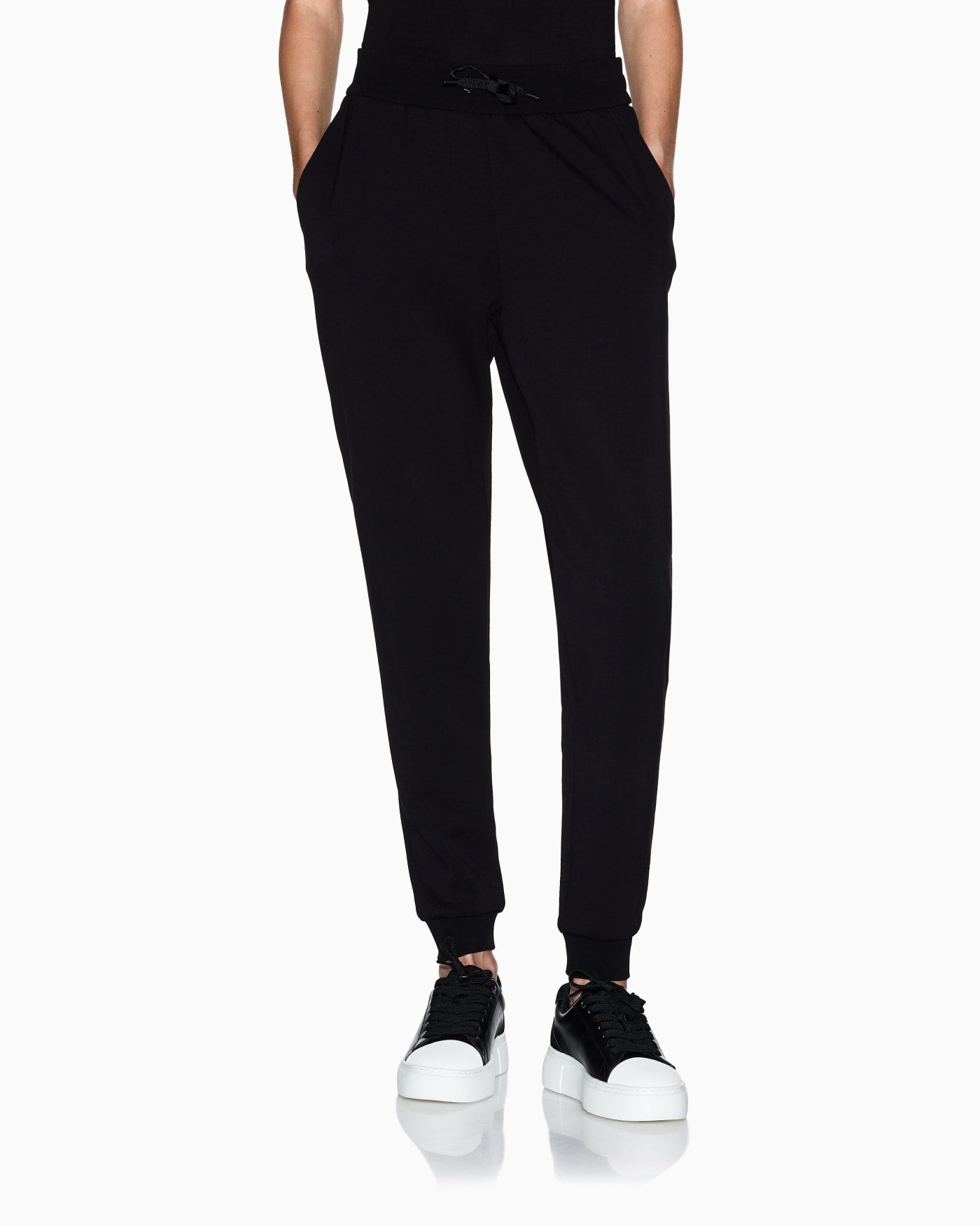 Tapered viscose joggers woman