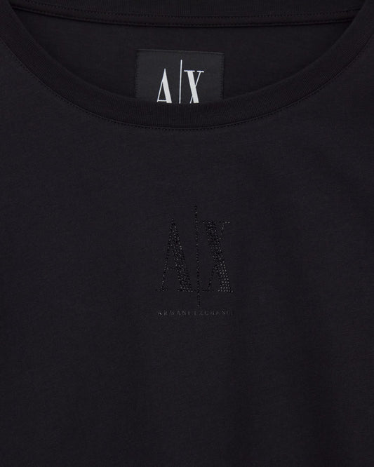 Boyfriend fit t-shirt in cotton jersey with a logo Icon