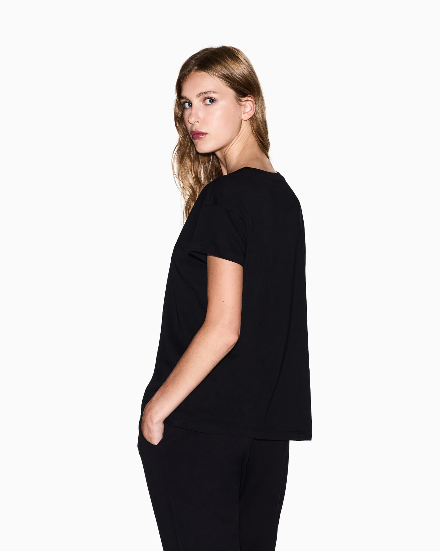 Boyfriend fit t-shirt in cotton jersey with a logo Icon