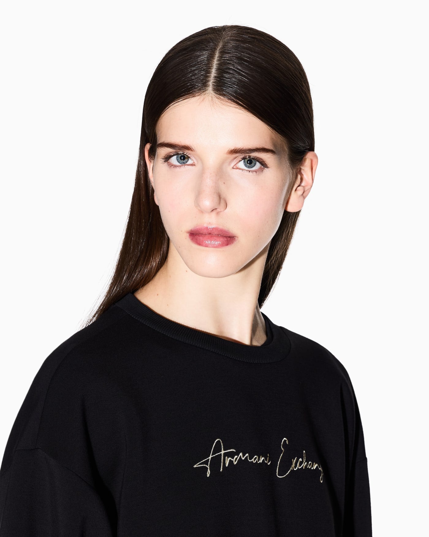 Stretch viscose sweatshirt woman