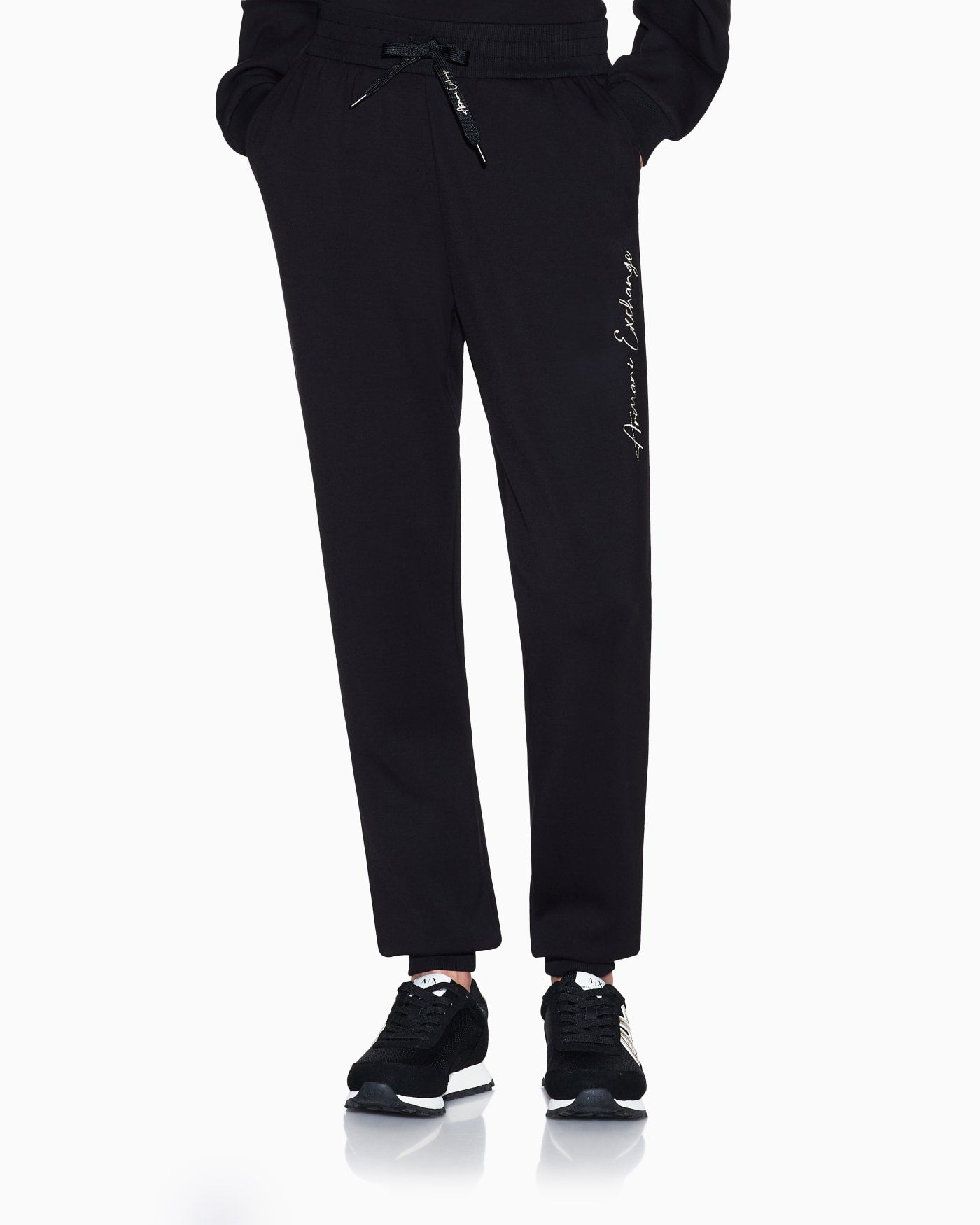 Slim fit trousers stretch scuba for woman