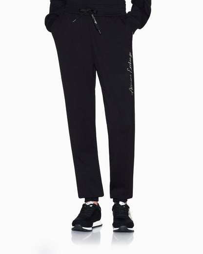 Slim fit trousers stretch scuba for woman