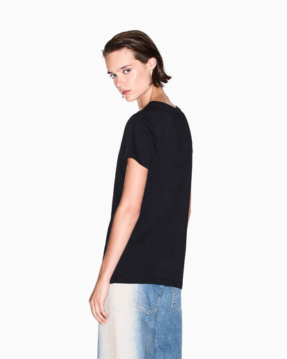 Jersey t-shirt with a crew neck Essential Logo Signature