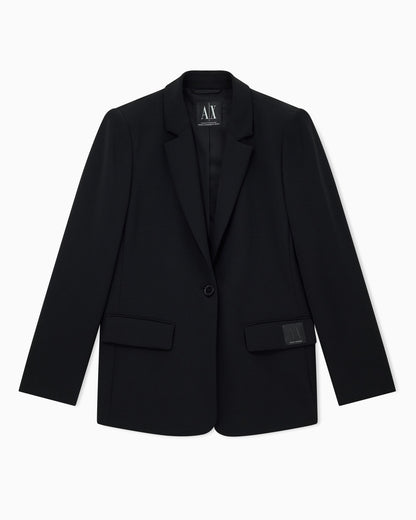 Fluid one-button jacket woman
