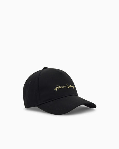 Six-panel baseball cap in cotton twill with logo Essential