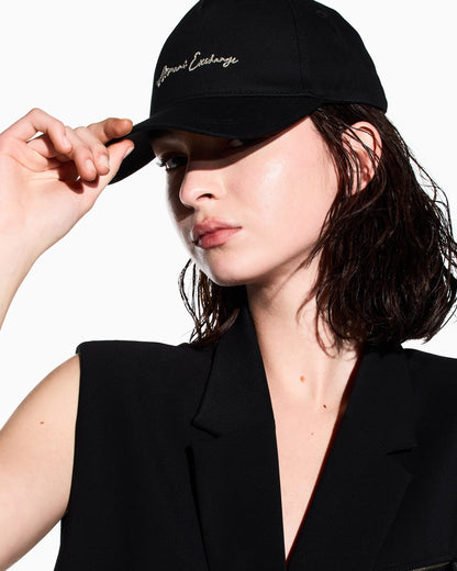 Six-panel baseball cap in cotton twill with logo Essential