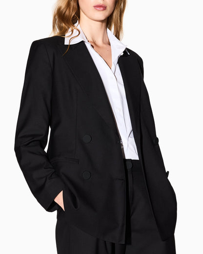 Cropped organic cotton shirt woman