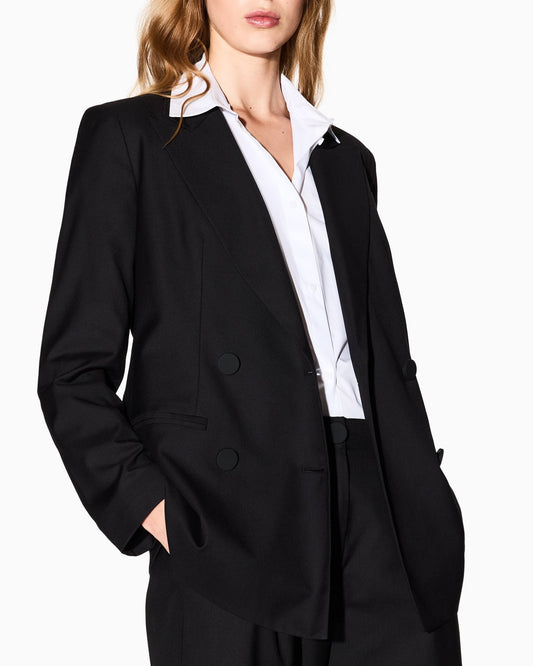 Cropped organic cotton shirt woman