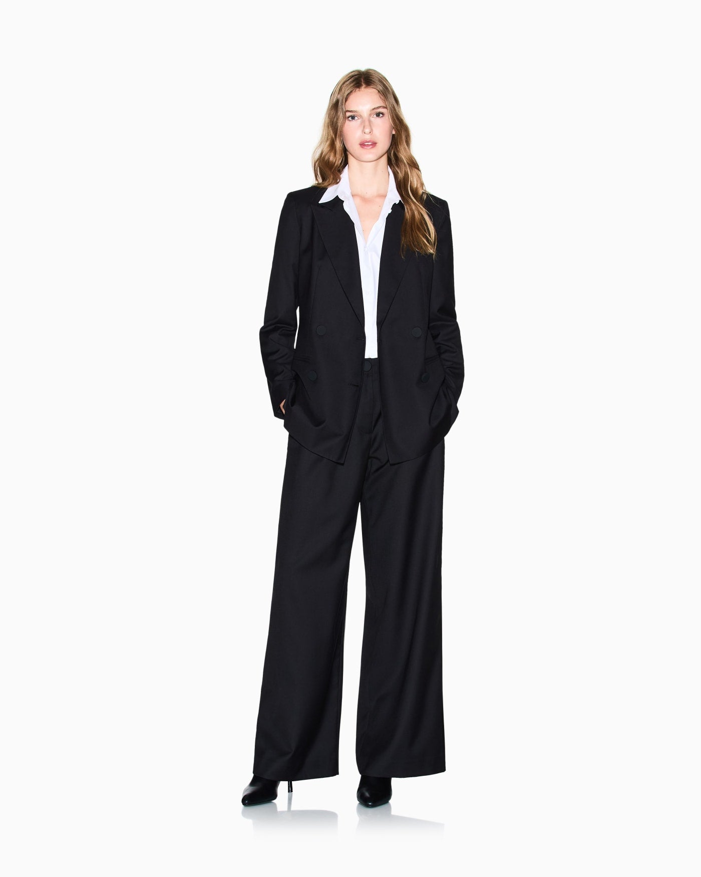 Cropped organic cotton shirt woman