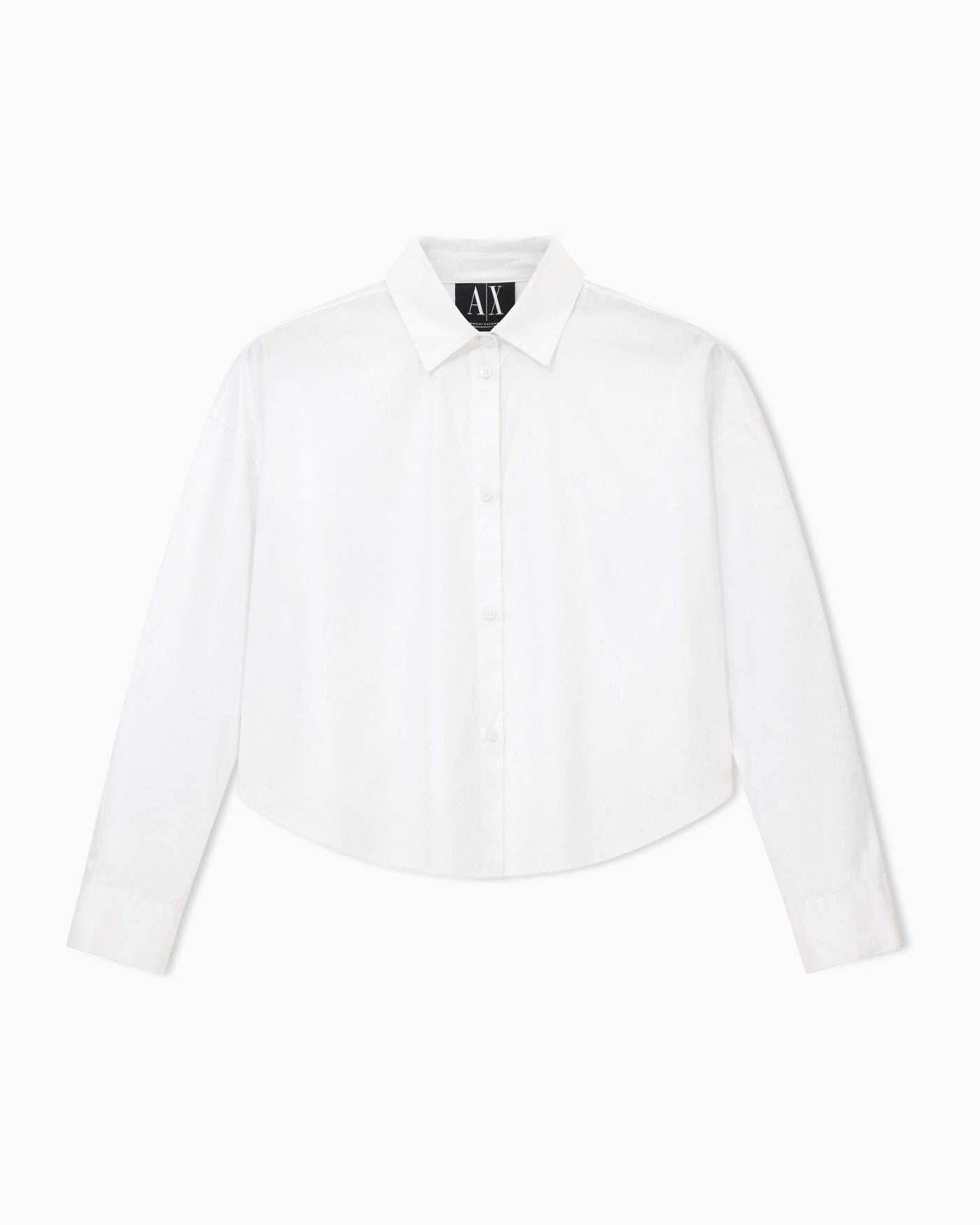 Cropped organic cotton shirt woman