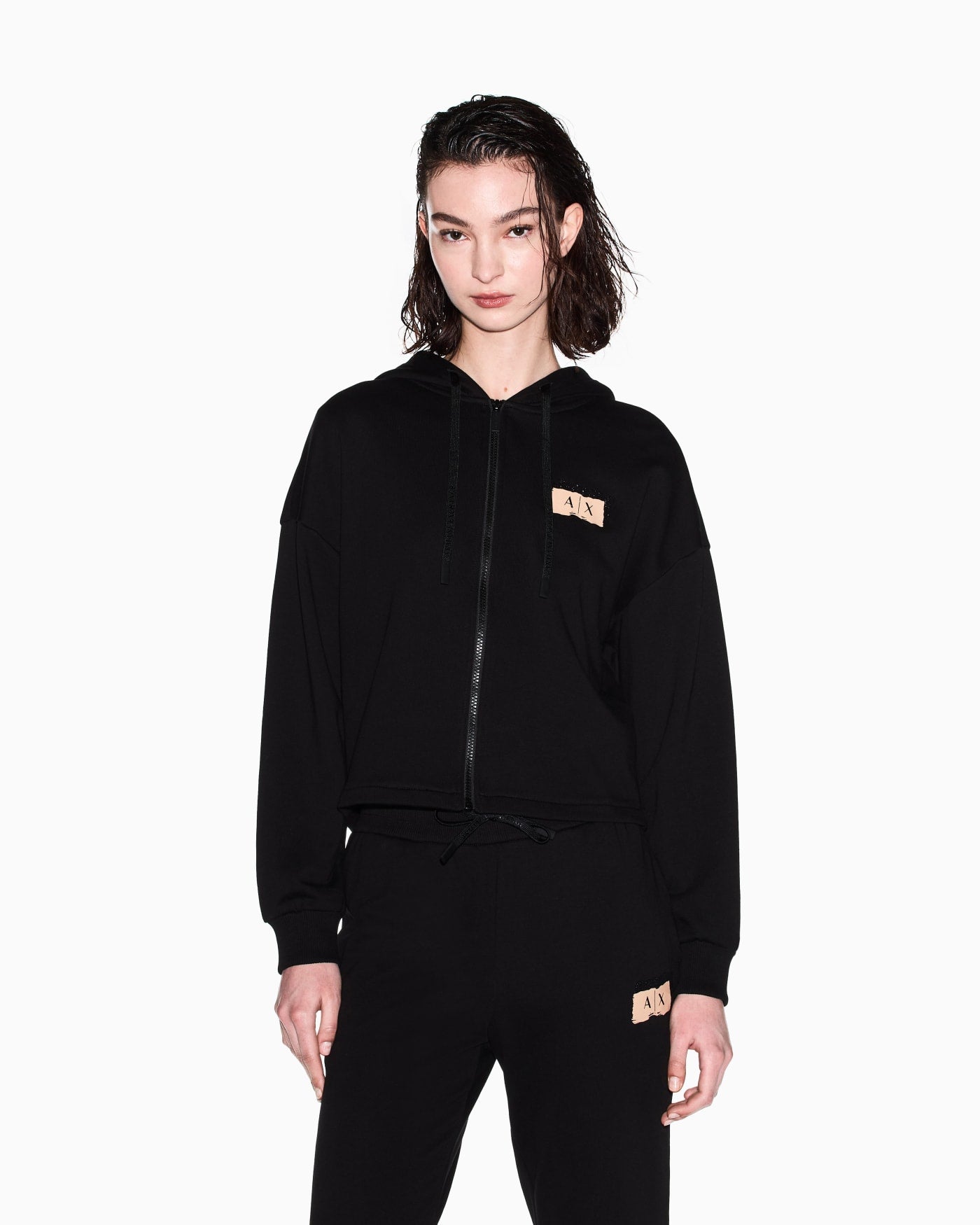 French Terry Cotton Zip-Up Sweatshirt