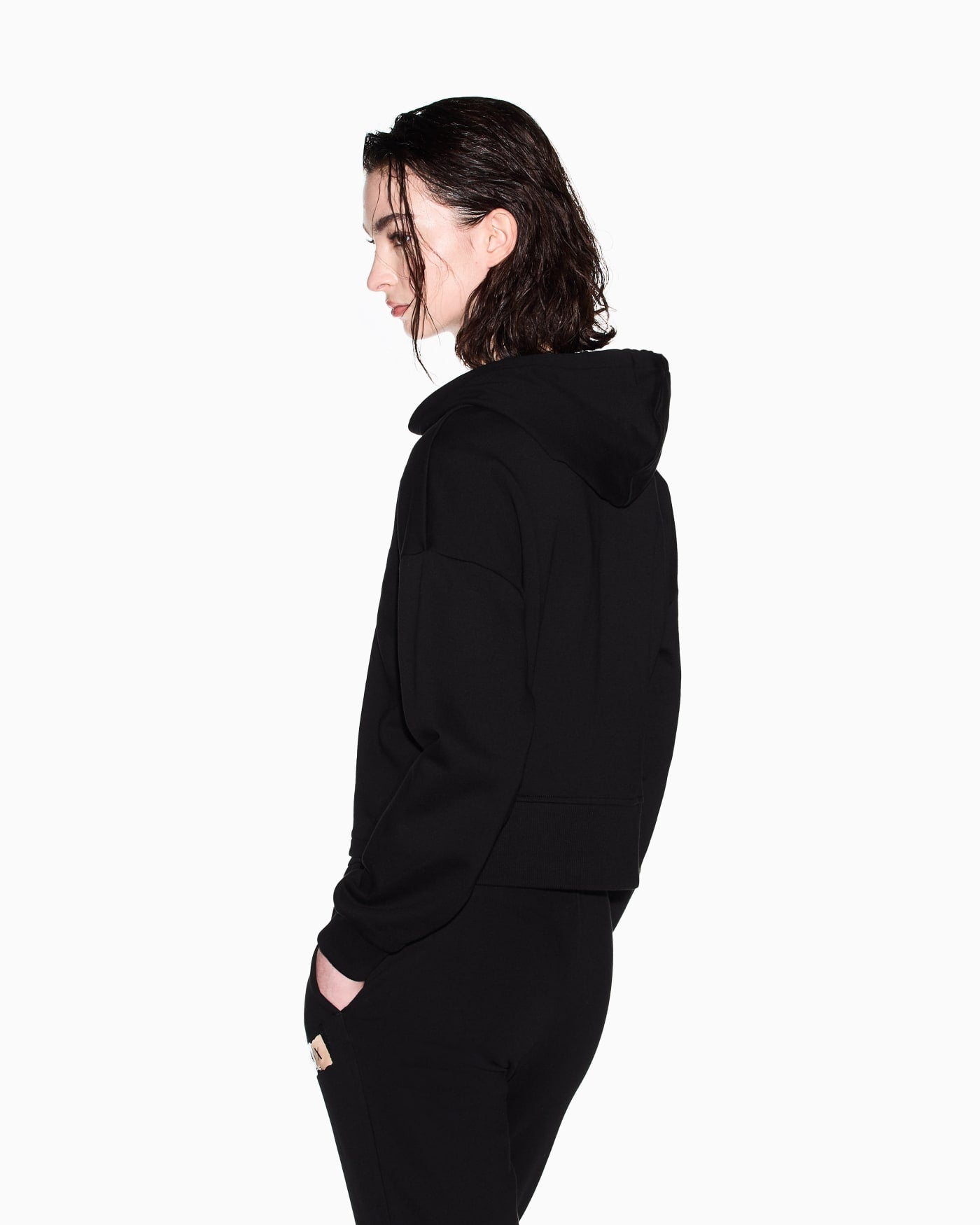French Terry Cotton Zip-Up Sweatshirt
