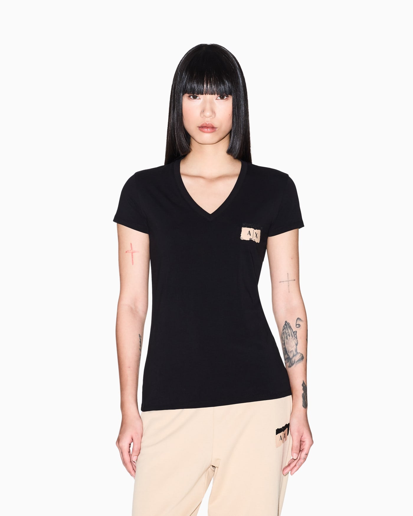 Slim fit T-shirt in stretch cotton jersey