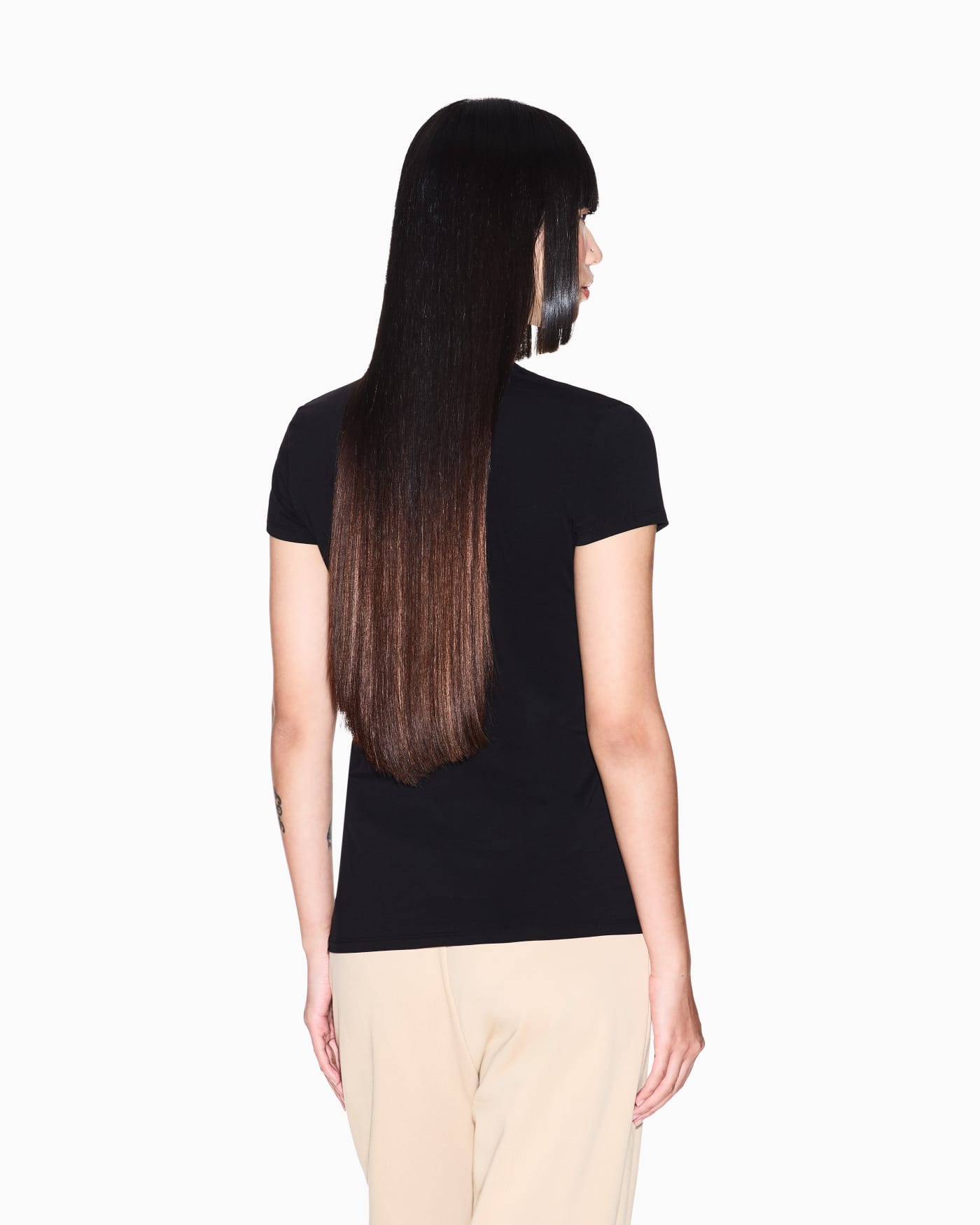 Slim fit T-shirt in stretch cotton jersey