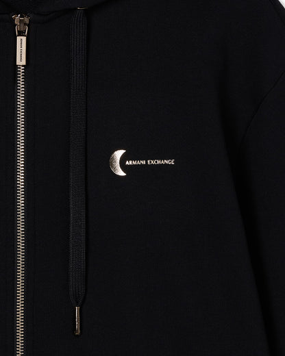 Zip-Up Sweatshirt in French Terry Cotton
