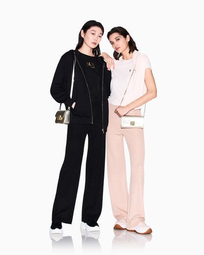 Zip-Up Sweatshirt in French Terry Cotton