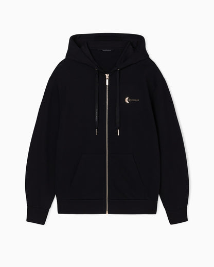 Zip-Up Sweatshirt in French Terry Cotton