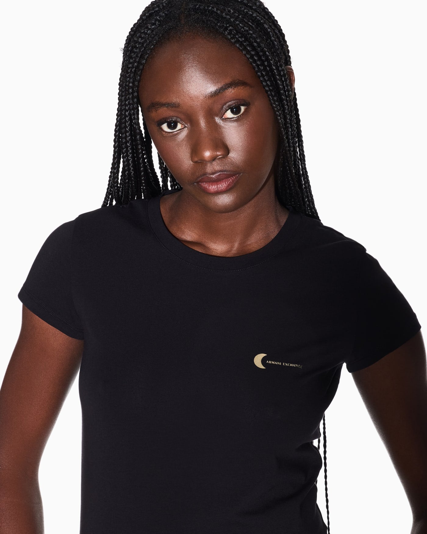 Slim fit T-shirt in stretch cotton jersey