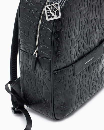 Backpack with allover logo
