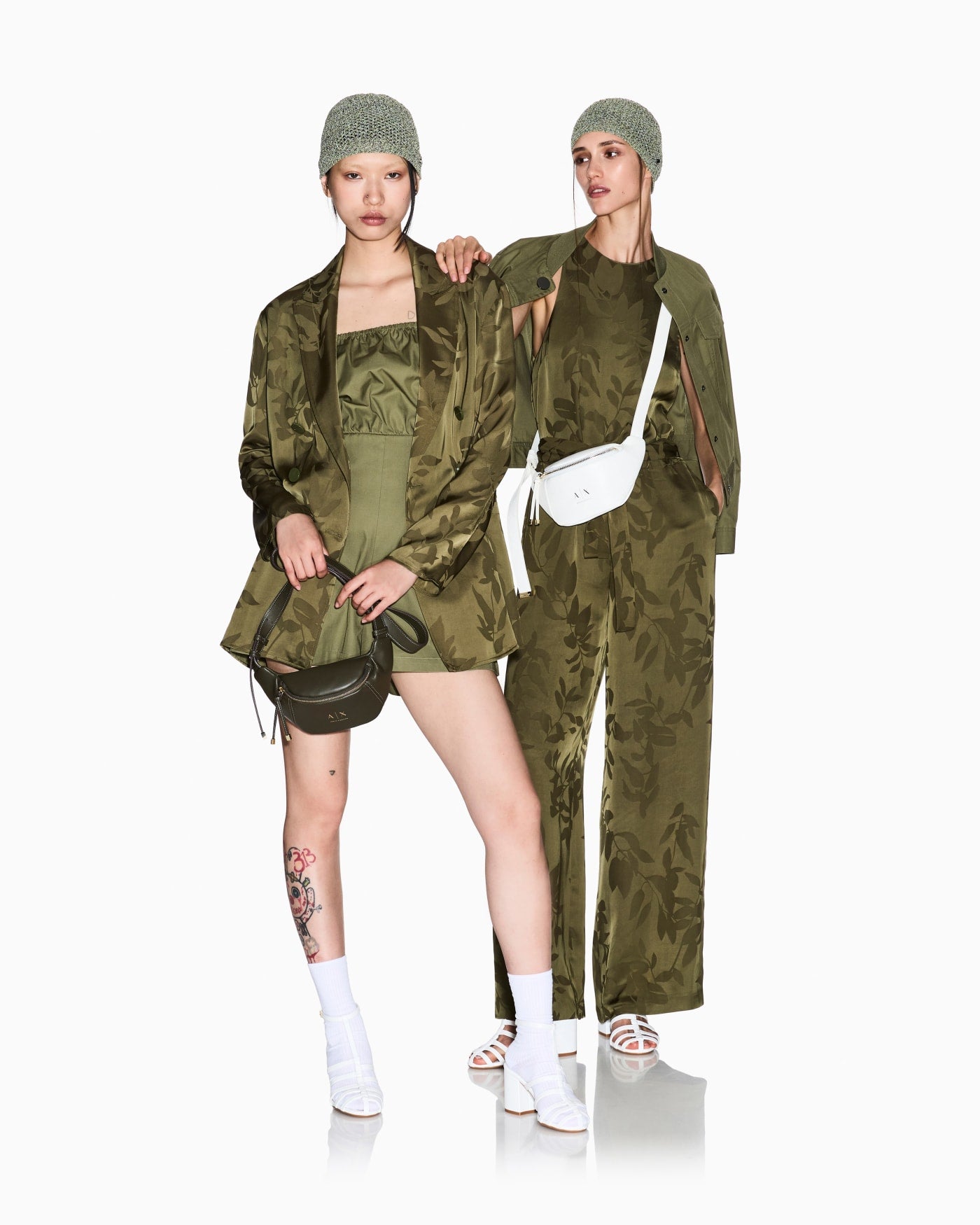 Elegant Jacquard Viscose Jumpsuit with Belt