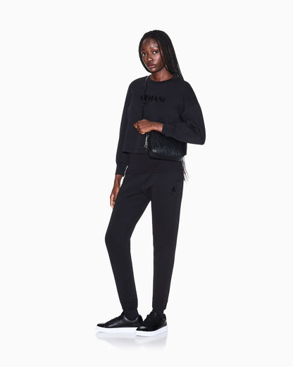 Crewneck sweatshirt in scuba fabric