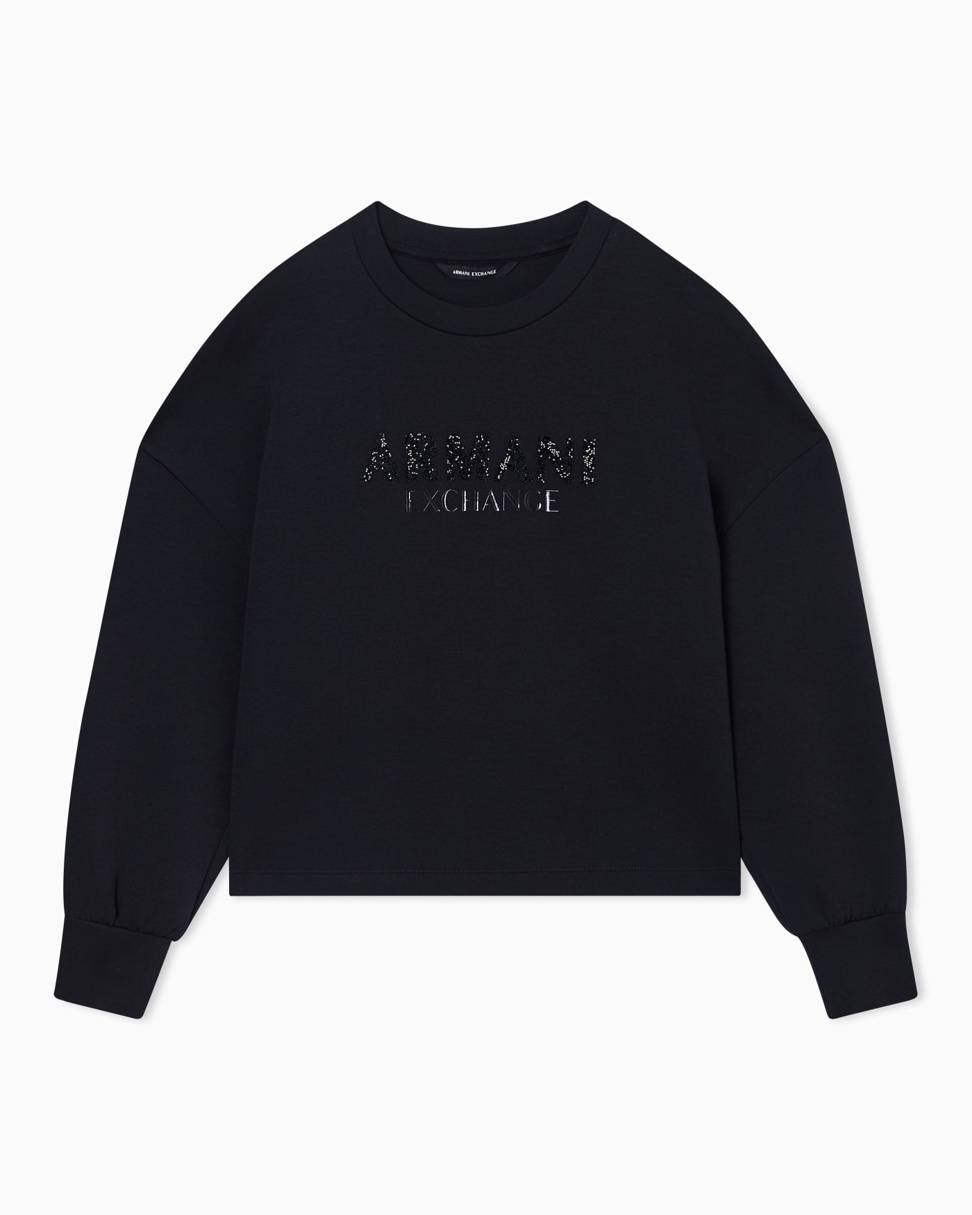 Crewneck sweatshirt in scuba fabric