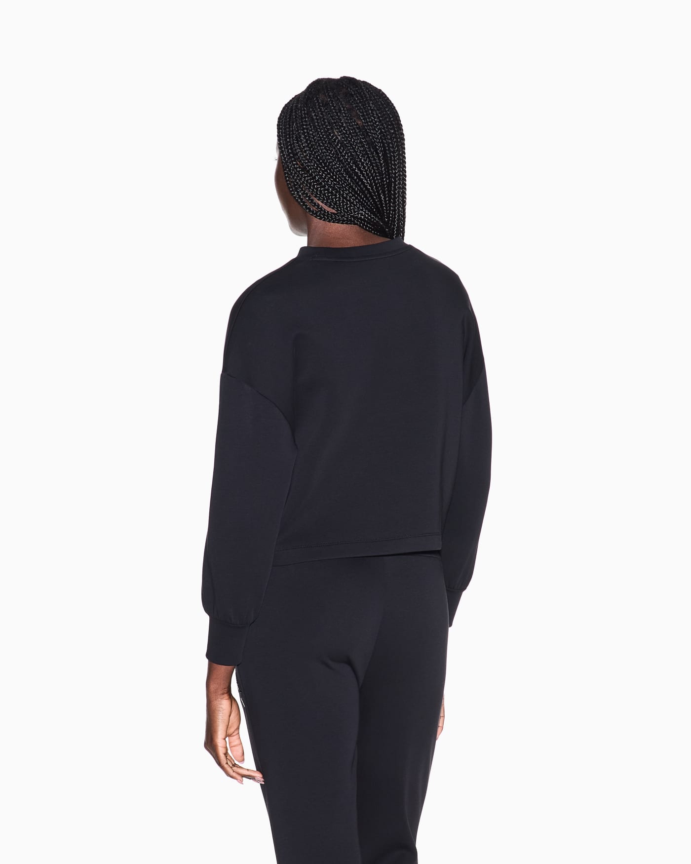 Crewneck sweatshirt in scuba fabric