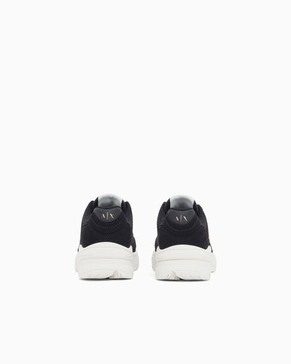 Sneakers in mesh and nylon with rubber sole