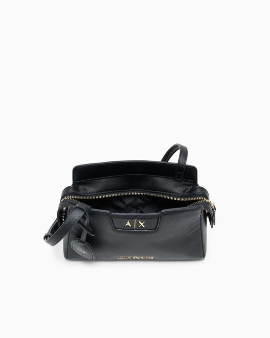 Crossbody messenger bag with outside coating