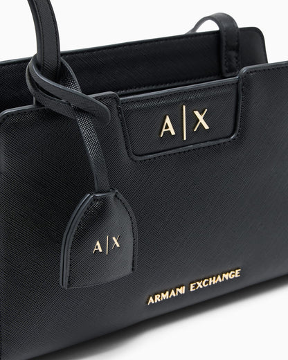 Crossbody messenger bag with outside coating