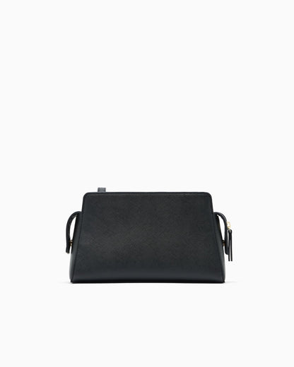 Crossbody messenger bag with outside coating