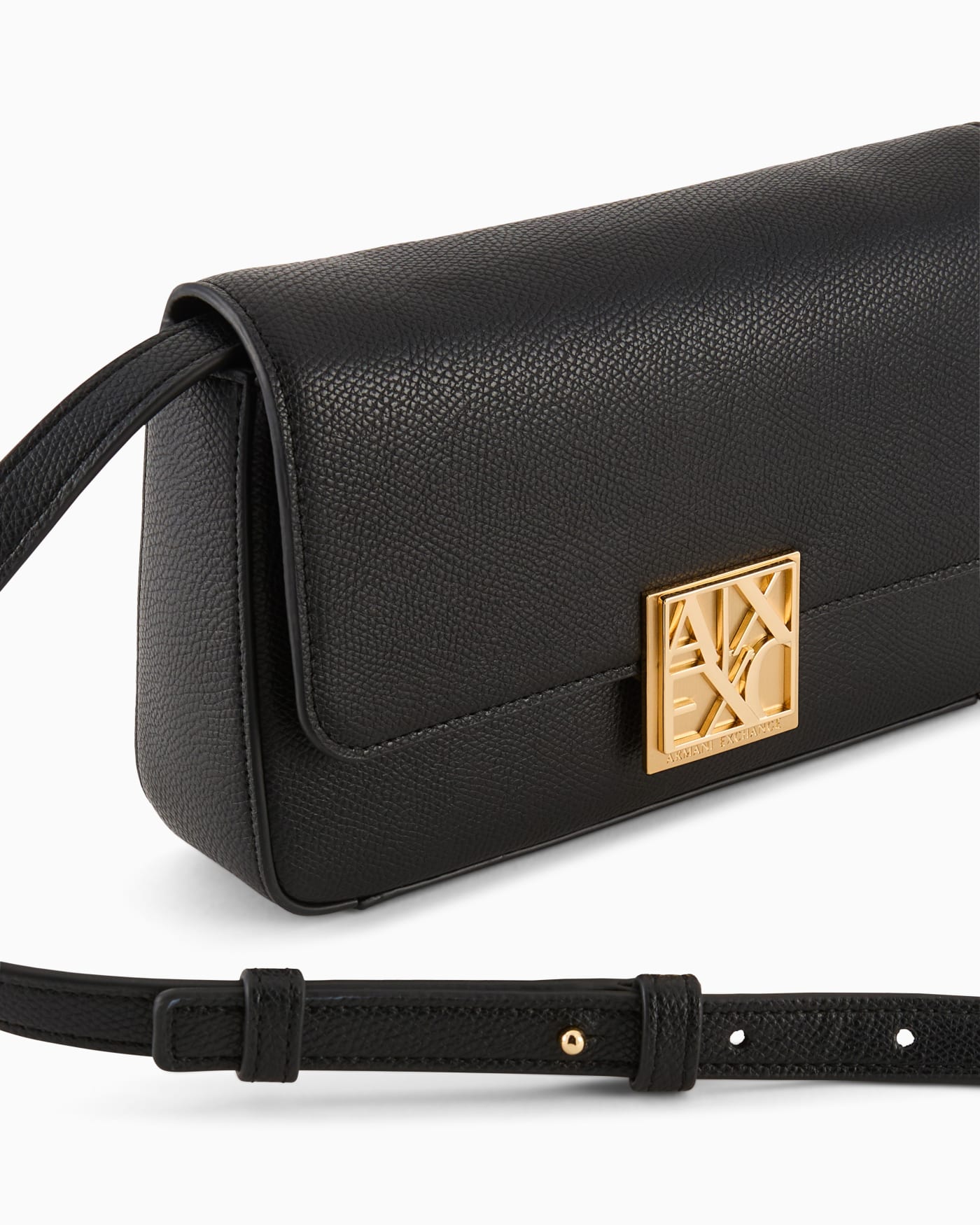 Clutch mini bag in coated fabric