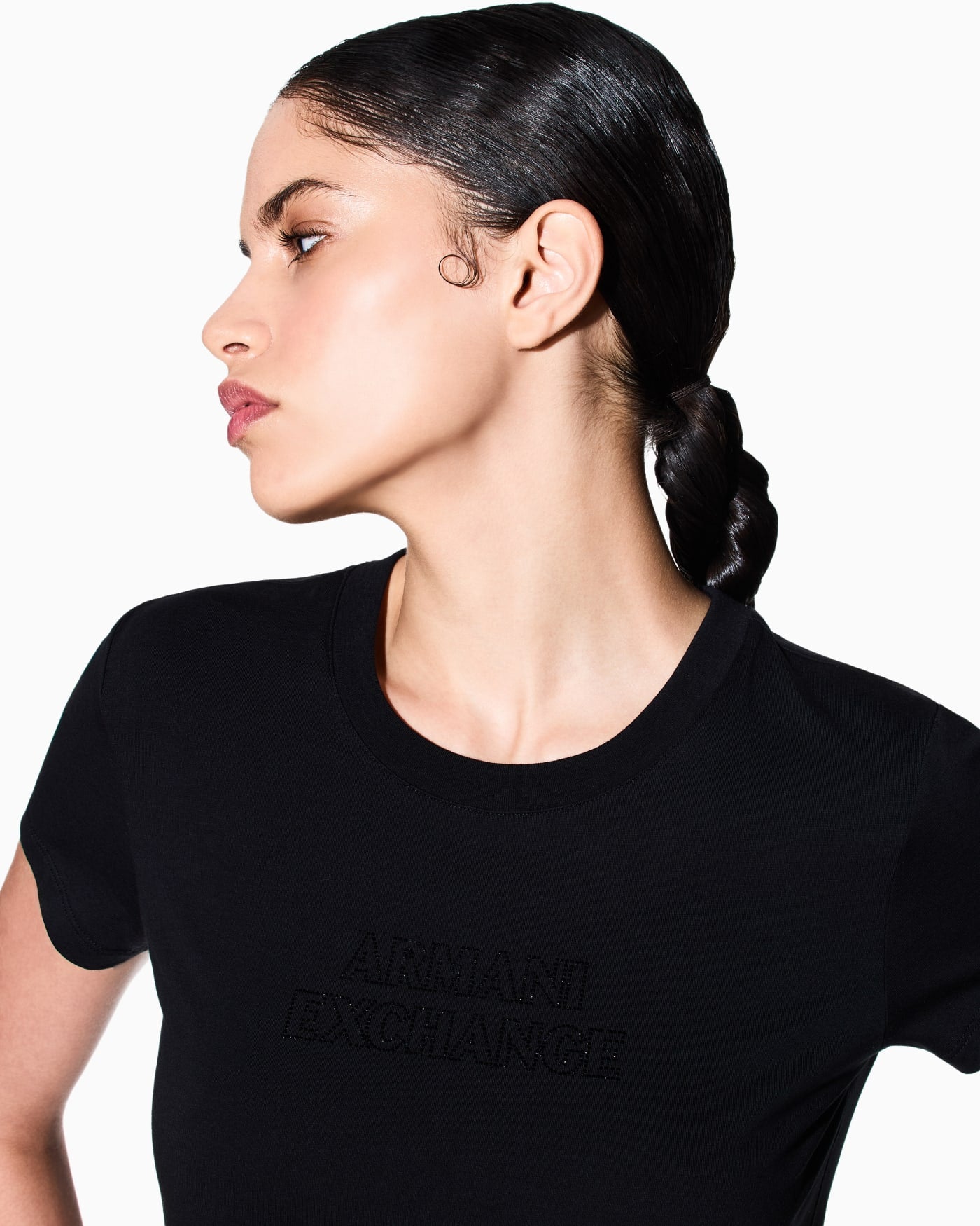 Slim fit T-shirt in stretch cotton jersey