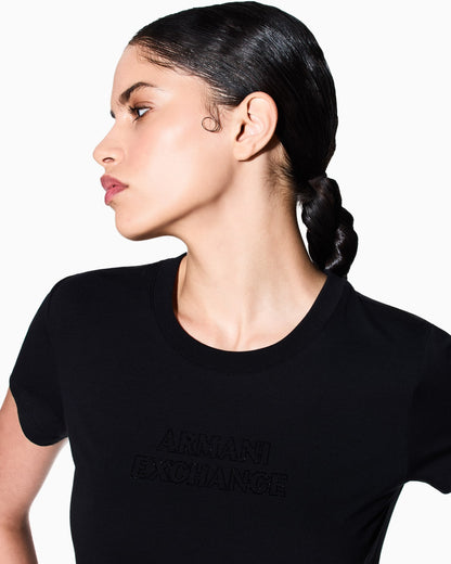 Slim fit T-shirt in stretch cotton jersey