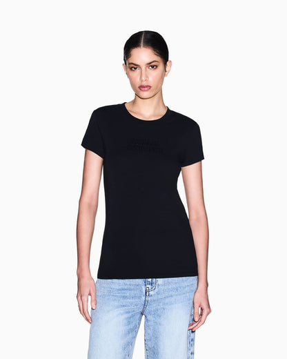 Slim fit T-shirt in stretch cotton jersey