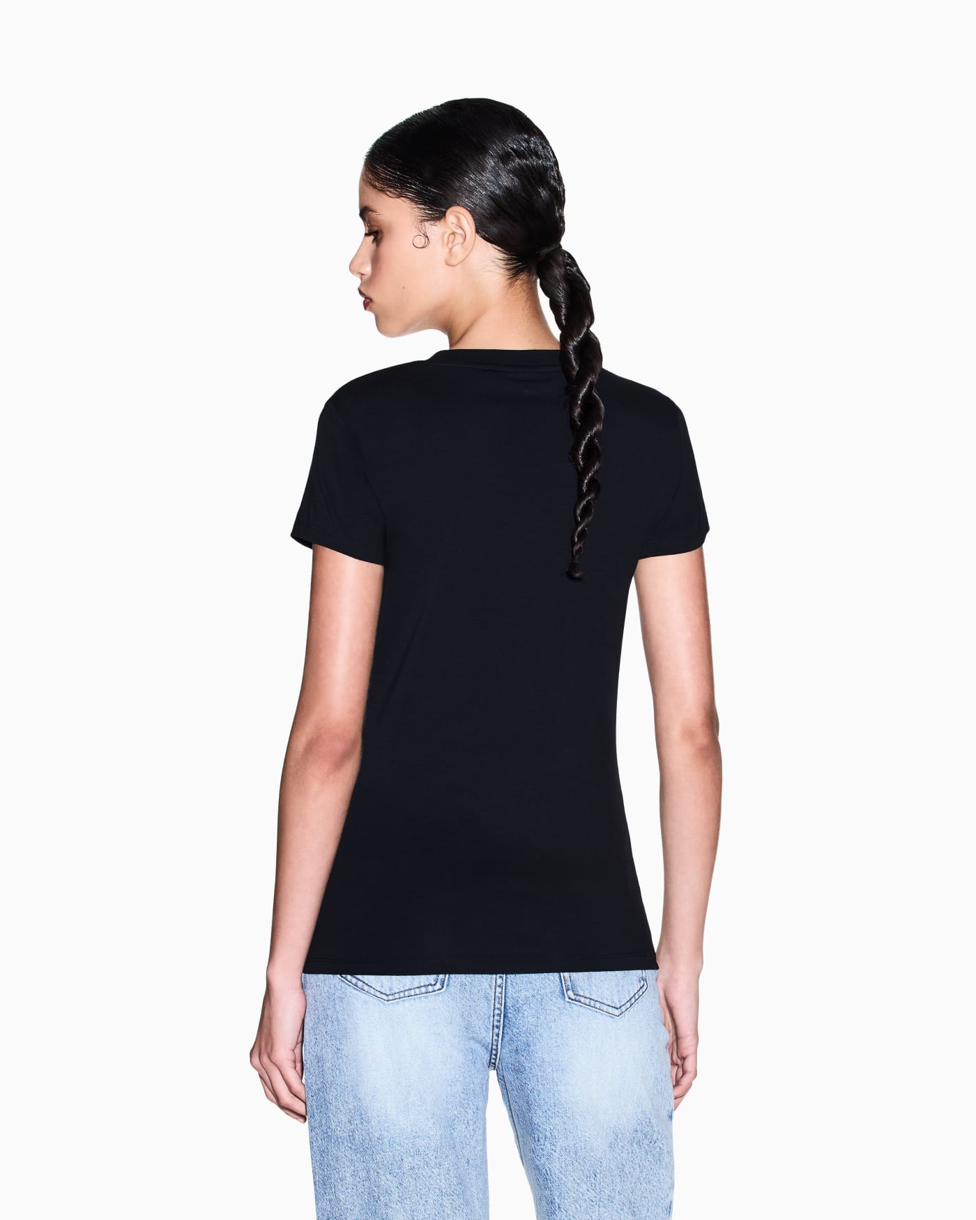 Slim fit T-shirt in stretch cotton jersey