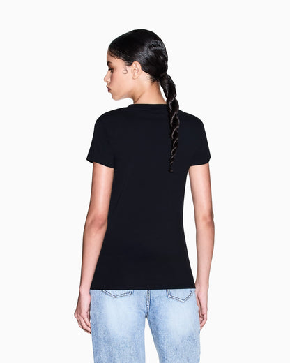 Slim fit T-shirt in stretch cotton jersey