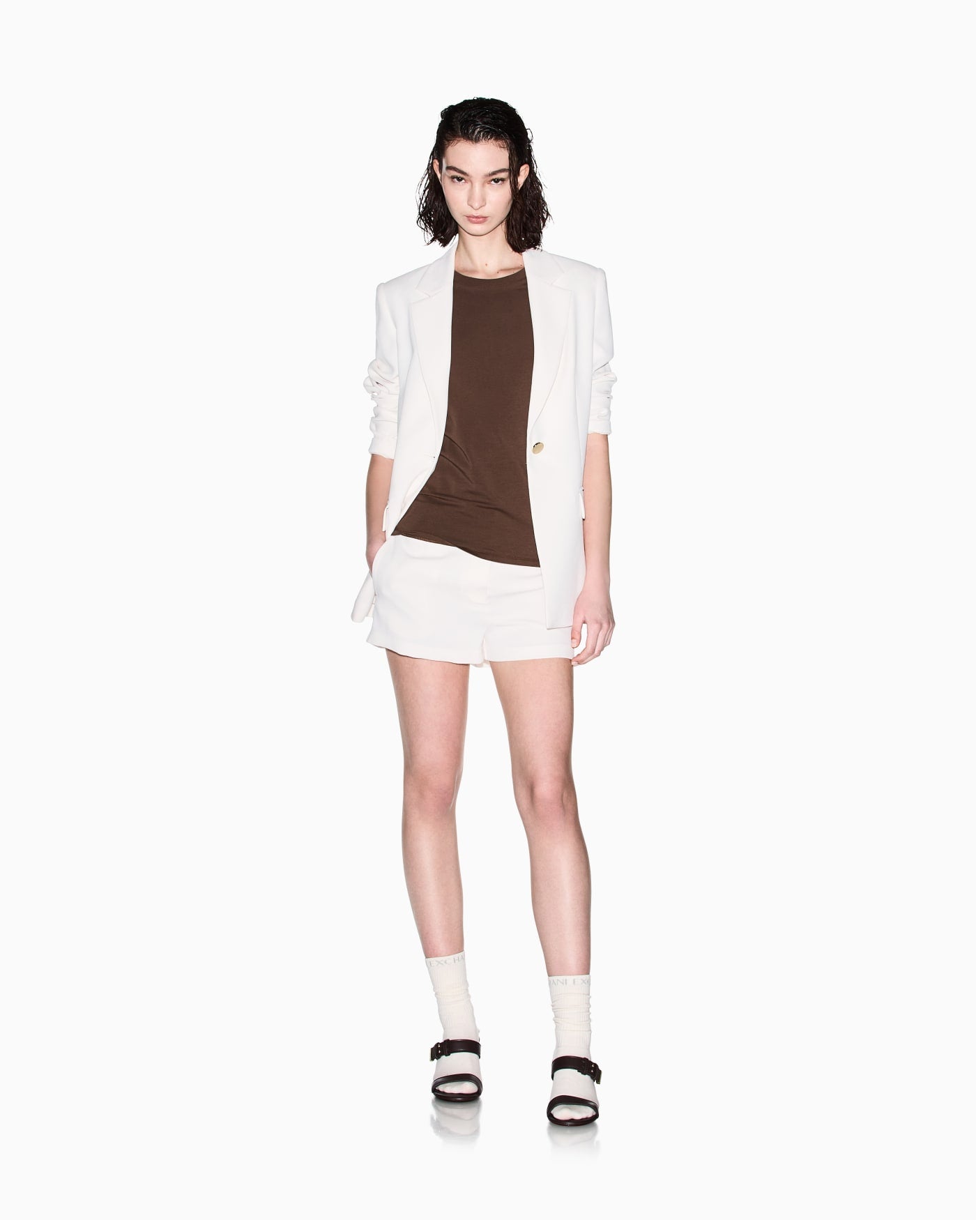 Slim fit T-shirt in stretch cotton jersey