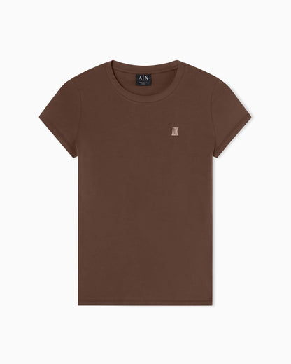 Slim fit T-shirt in stretch cotton jersey